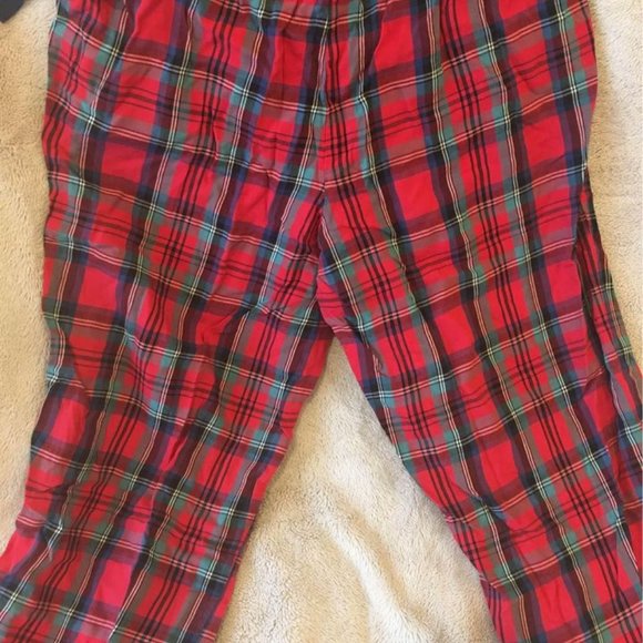 Victoria's Secret Flannel Pajamas Lounge PJ Set Blue/Red Flannel - Size S - Picture 5 of 5